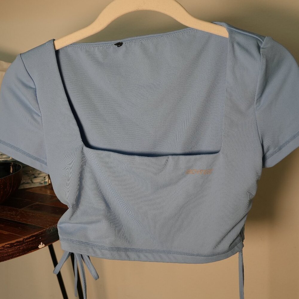 Bo and Tee: Ambition Top in Baby Blue - Size Small